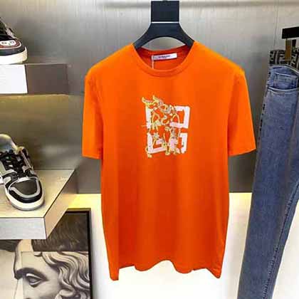 廈門服裝網紀梵希卡通系列糖果色男士T恤