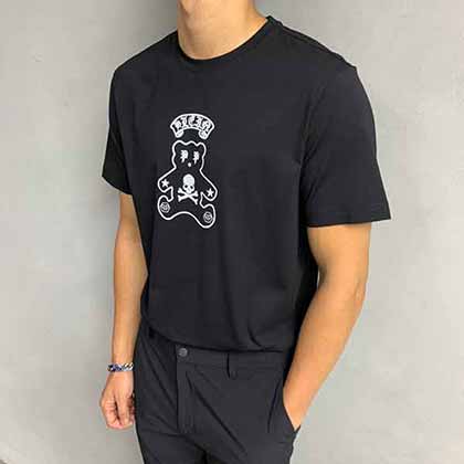 常熟男裝網PP定制高等絲光棉印花短袖T恤