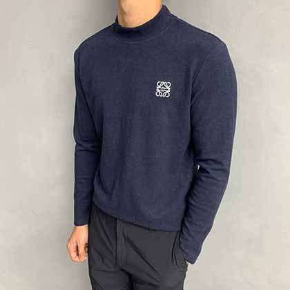 羅意威定制羊絨混紡長袖t恤 男士畢備