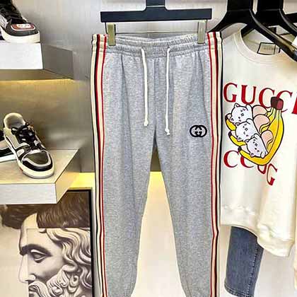 Gucc古奇夏季休閑褲，休閑與個性兼備的時髦單品！