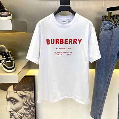 高等成衣定制巴寶莉時(shí)尚潮流休閑短袖T恤