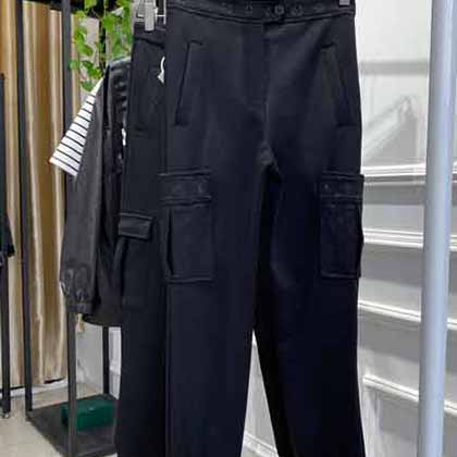 路易威登時(shí)尚潮流男女同款街風(fēng)工裝針織褲