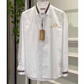 新款巴寶莉男士全棉襯衫，精選定制高支棉