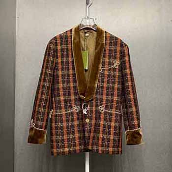 Gucci男裝品牌外套通勤款復(fù)古風(fēng)西裝外套！