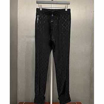 LV春夏限定款桑蠶絲長褲，滿幅老花暗紋提花裝飾，高等質感，閃耀奢華！