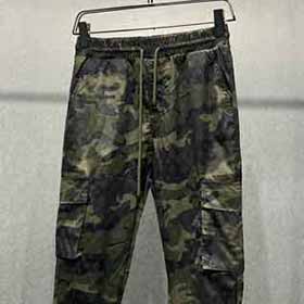 高等男女同款滿幅經典老花元素迷彩圖案裝飾休閑寬松