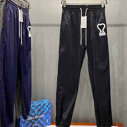 Ami愛心刺繡休閑束腳褲，穿上去極有范！