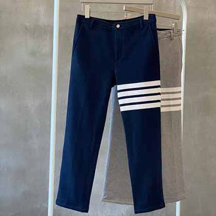 TB四條杠新款修身針織休閑運(yùn)動男裝