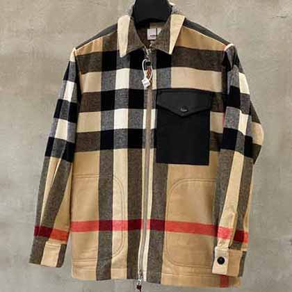 巴寶莉格子羊毛外套開衫，官方售價7900元！