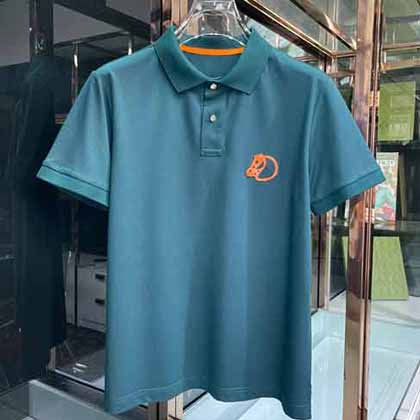 愛馬仕高等成衣極簡主義大氣商務(wù)休閑短袖Polo衫