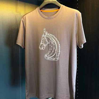 愛馬仕男裝短袖t恤，奧地利進口蘭精天絲圓領T恤！