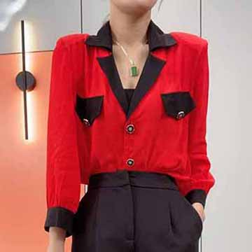 眾多網紅博主推存小香夏季新款撞色套裝！