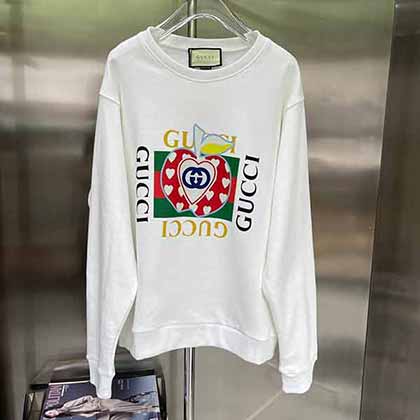 Gucci七夕限定系列專柜同步上蘋果印花衛衣