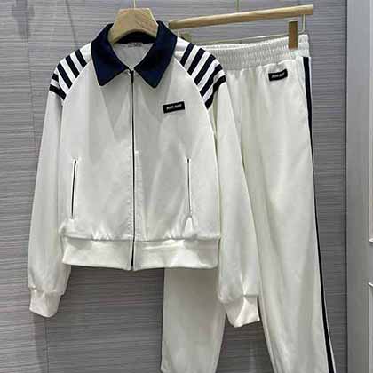 原單狠貨女裝miu21早秋新品系列運動針織套裝