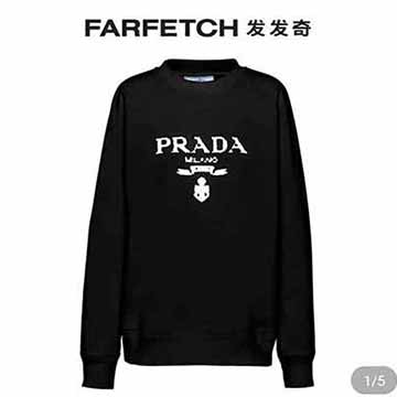 PRAA秋冬新款做舊印花字母logo圓領衛衣