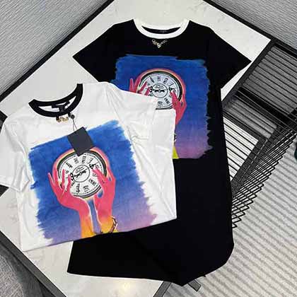 Louis vuittin21ss中國七夕情人節(jié)限定印花長T裙