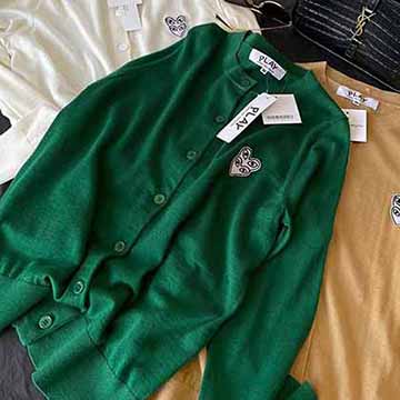 仙女畢備穿搭川久保玲CDG/PALY羊絨混紡毛衣針