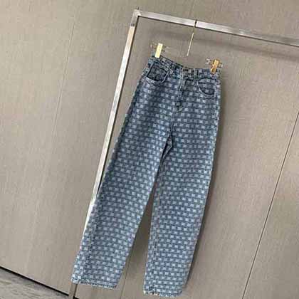 方格闊腿百搭牛仔褲，一年四季都可以穿的單品！