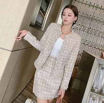 小香時尚氣質小香風套裝 可日常通勤，逛街