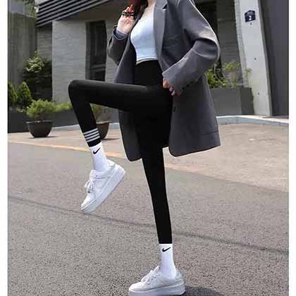 Tb Fw秋冬新款高等訂制經典4杠彈力修身打底褲！