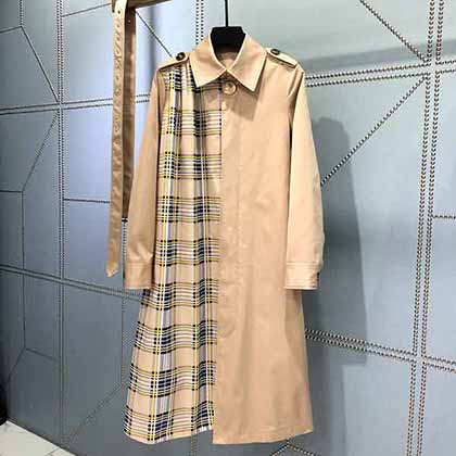 巴寶莉超大品牌秋冬新款收腰系帶