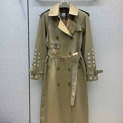 Burbery高等原單品質(zhì)徽章錢幣刺繡雙排