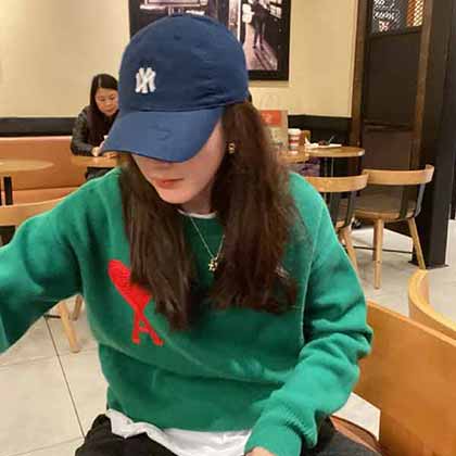 識(shí)度滿分！Ami單品胸前嵌花工藝桃心A