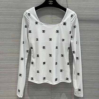 香奈jennie同款雙c小上衣！萬能百搭方領設計顯鎖骨又顯瘦！