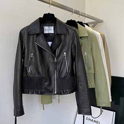 CELINE秋冬新款經典機車款式皮衣
