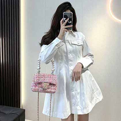 Alexandr Wang優雅氣質牛仔收腰連衣裙，獨特設計，一眼傾心！