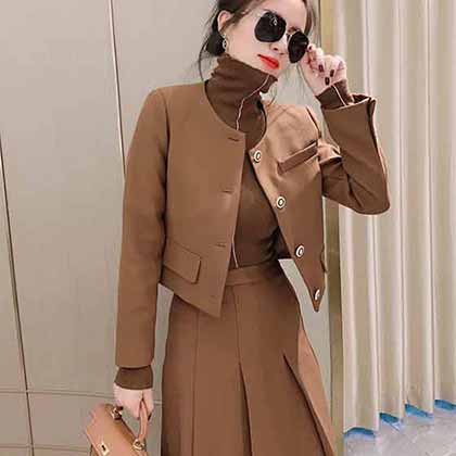 秋冬新款套裝，西裝是bi備硬通貨，出門自帶BGM！