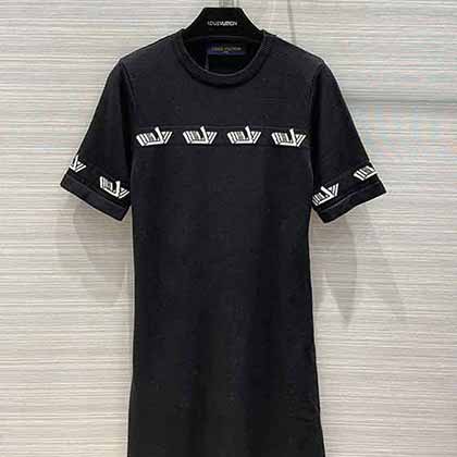 LousVuiton秋冬新款vitesse運動風系列 短袖針織連衣裙！