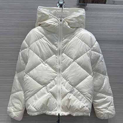 Monler秋冬新品EGILOPE菱格拼接字母連帽羽絨服！