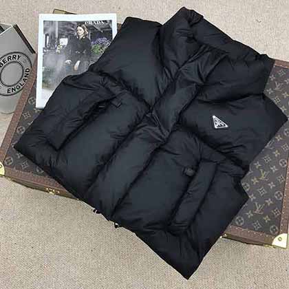 PD秋冬立體剪裁H版型短款機車面包服羽絨馬甲