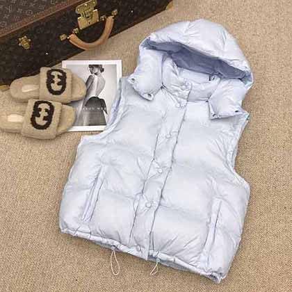 MIU家羽絨馬甲 高等大品牌外套 新款設計感時尚減齡馬夾背心