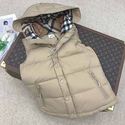 歐貨秋冬新款巴寶莉羽絨服大品牌經(jīng)典款小短款羽絨連