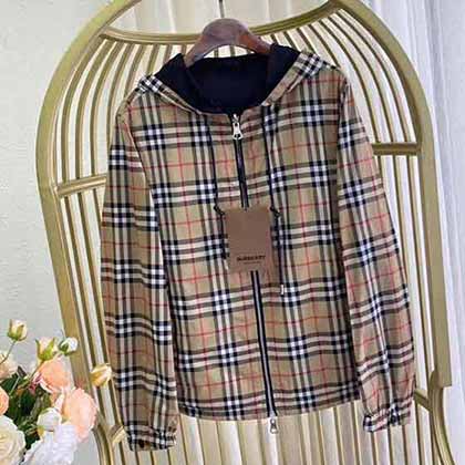 雙面高等Burbery早春Vintage 復古格紋雙面夾克小外套