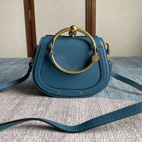 Chloe國際品牌女包gate馬鞍包小號Nile尼羅河