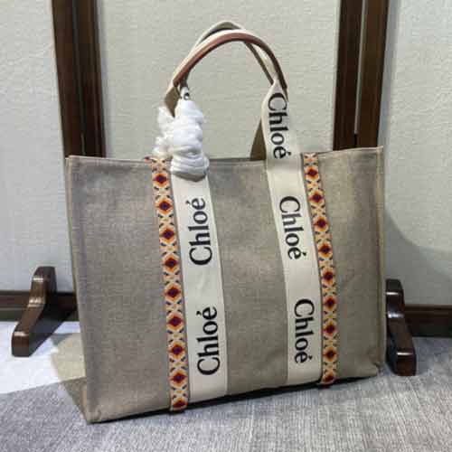 大品牌名品Chloe帆布托特包 手提大包 女大容量單肩