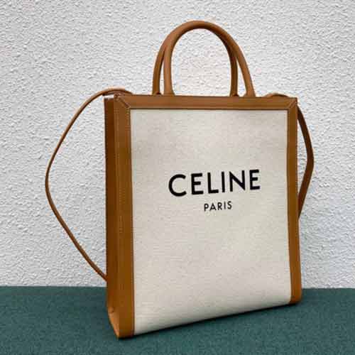 大品牌CELINE新款帆布托特包迷你白色手
