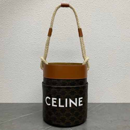 法國專柜CELINE女包 大品牌高等感百搭單肩斜挎水桶包