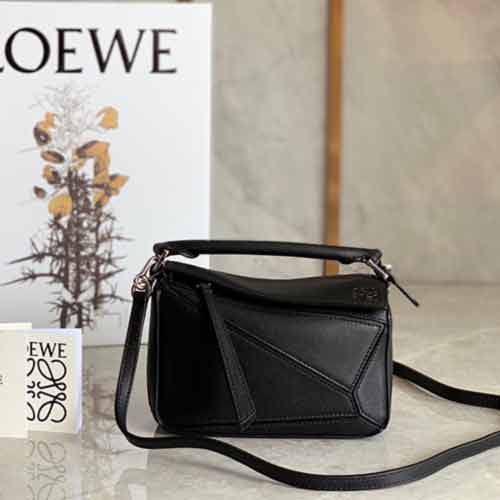 羅意威女包Puzzle bag幾何包 LOEWE拼接小號單肩斜挎包