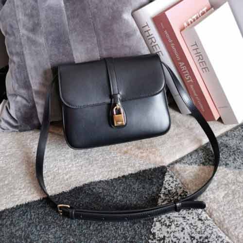 國際品牌真皮法棍包 復古黑金凱旋門Lisa同款斜跨腋下包