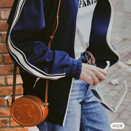 新版CELINE時尚牛皮迷你包 小月餅包 浮