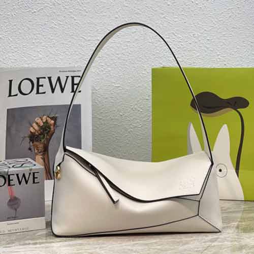 羅意威牛皮革Puzzle Hobo腋下包 Loewe折疊肩背包