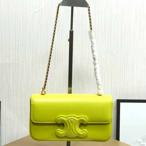 CELINE全新系列 CUIR TRIOMPHE 皮標標志印鏈條包