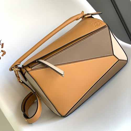 羅意威女包puzzle小號拼色變形幾何包 新品LOEWE手提單肩包斜挎包