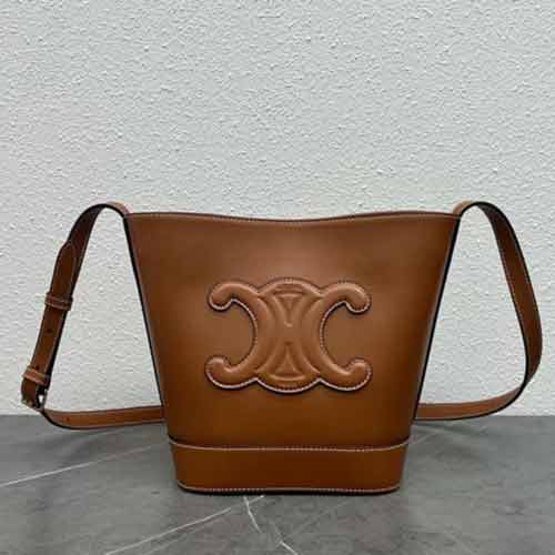 包包大品牌新款單肩腋下包 CELINE百搭真皮女包 壓花斜挎包