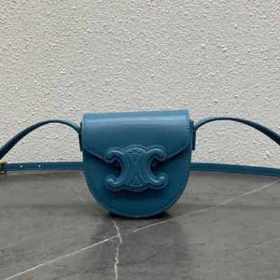 Celine新品!迷你馬鞍包,精巧復(fù)古,浮雕凱旋門logo,容量驚喜!