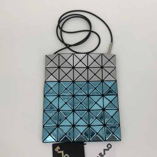 ISSEYMIYAKE三宅一生女包 新款拼色鳥巢小方盒包斜跨